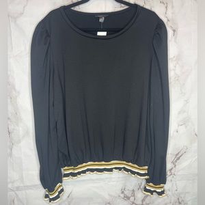 Black long sleeve top